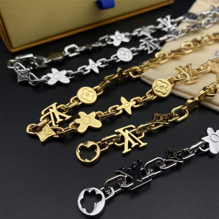 New small flower gold-plated bracelet necklace