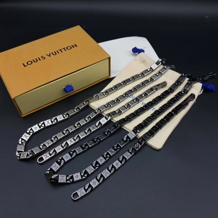 Two tone bracelet necklace