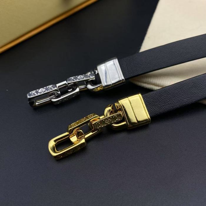 Leather ring bracelet