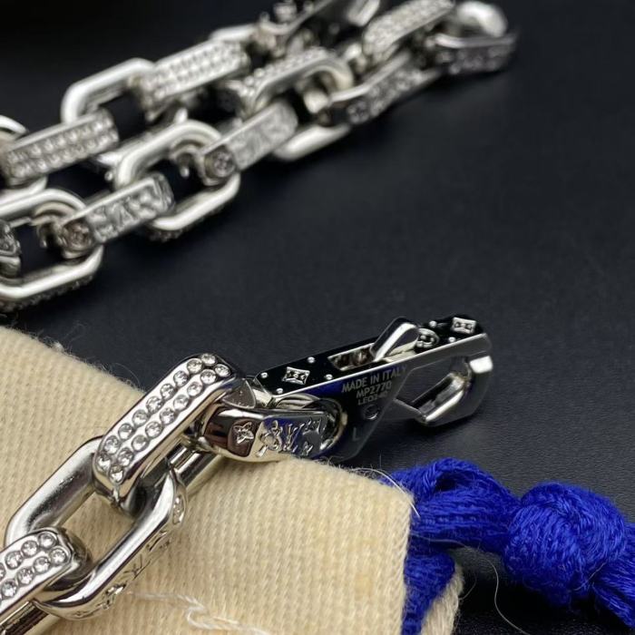 Gemstone with diamond bracelet necklace