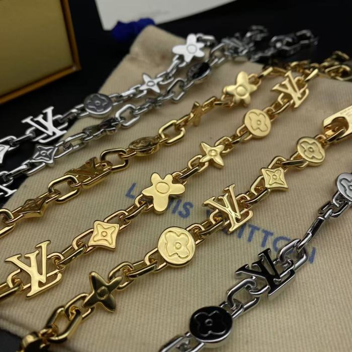 New small flower gold-plated bracelet necklace