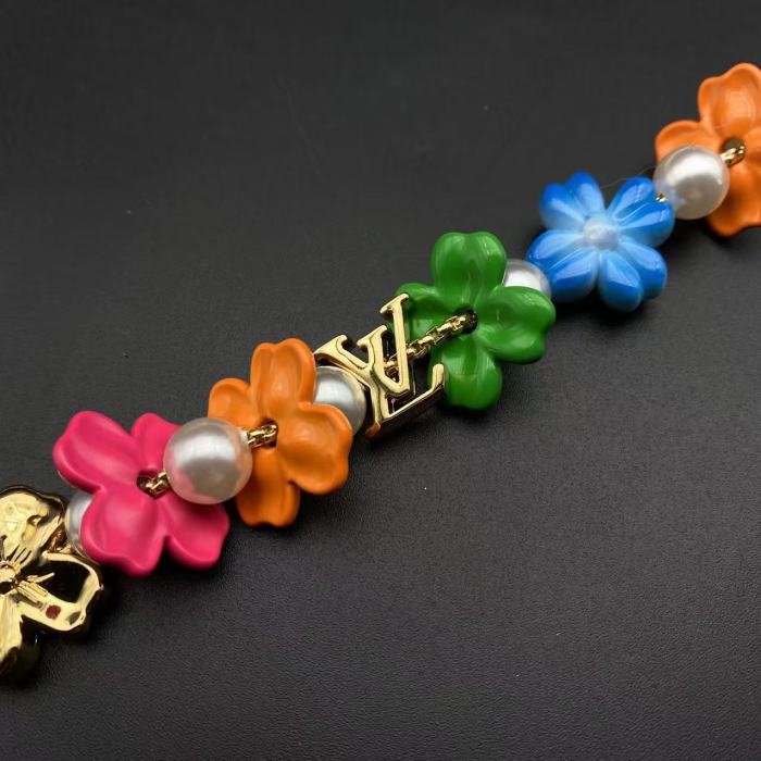 Flower bracelet necklace