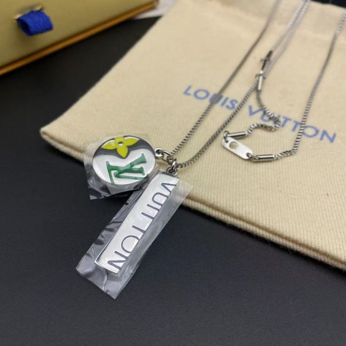 Logo pendant necklace