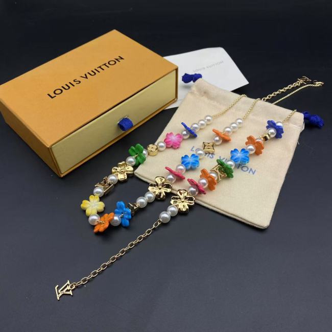 Flower bracelet necklace