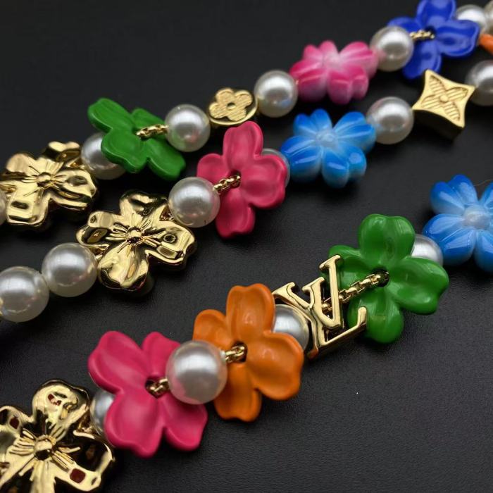 Flower bracelet necklace