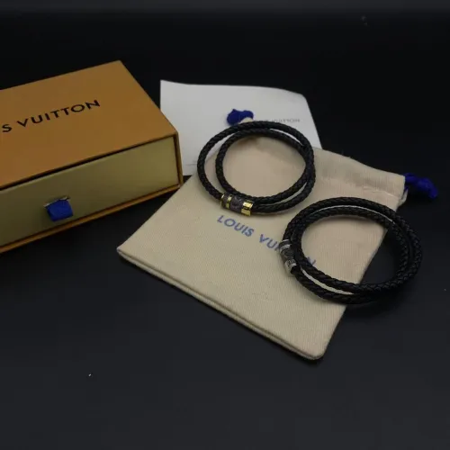 Double layered leather rope bracelet