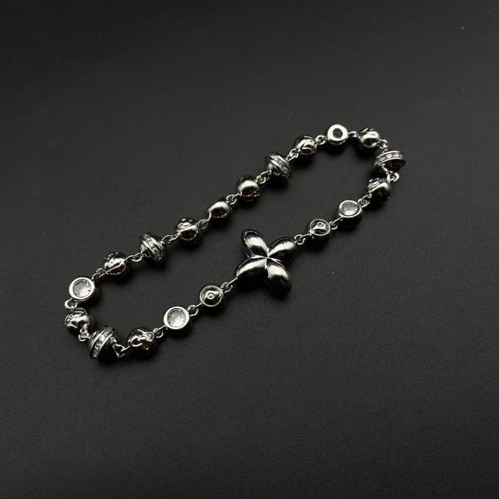 Round bead bracelet necklace