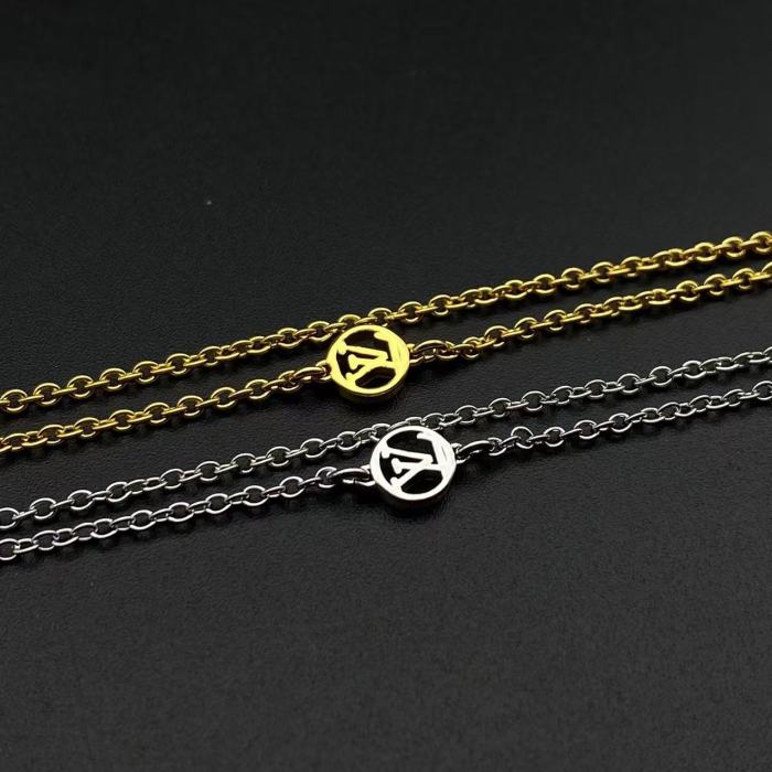 Small flower logo style necklace earrings