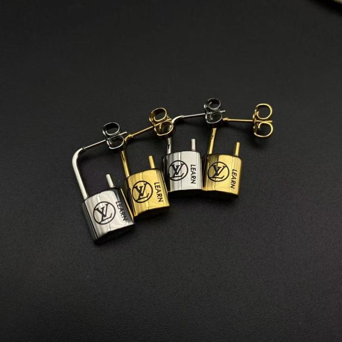 Lock style bracelet necklace earrings