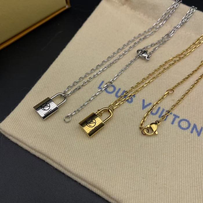 Lock style bracelet necklace earrings