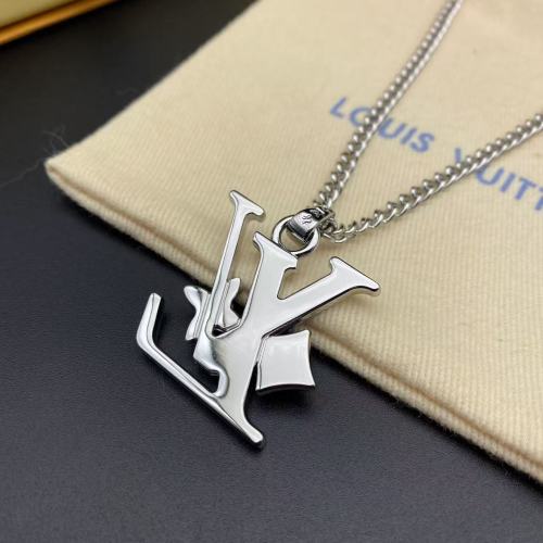 Silver logo necklace