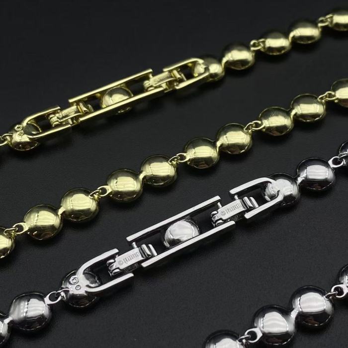 Round diamond bracelet necklace