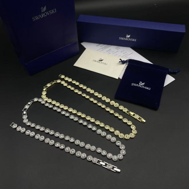 Round diamond bracelet necklace