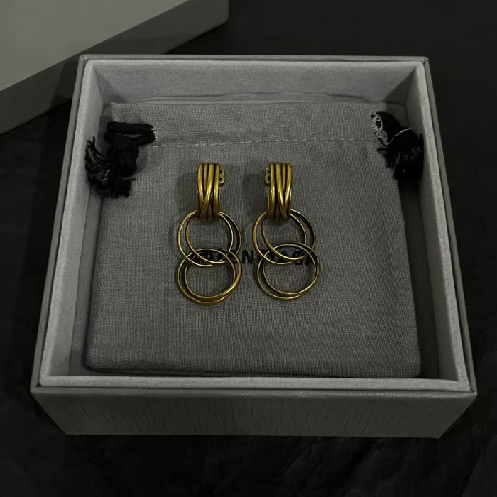Double ring earrings