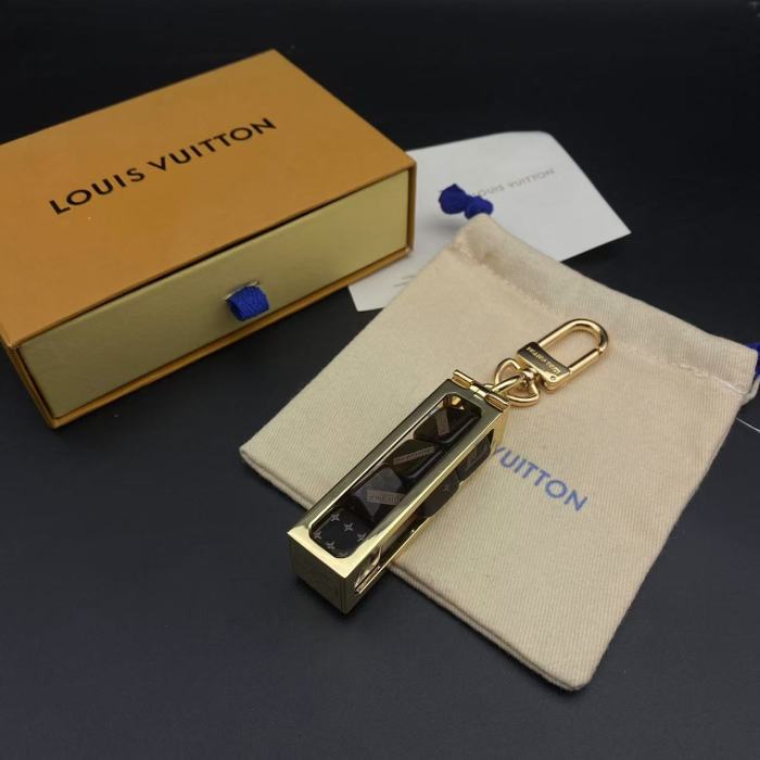 Black co branded dice keychain