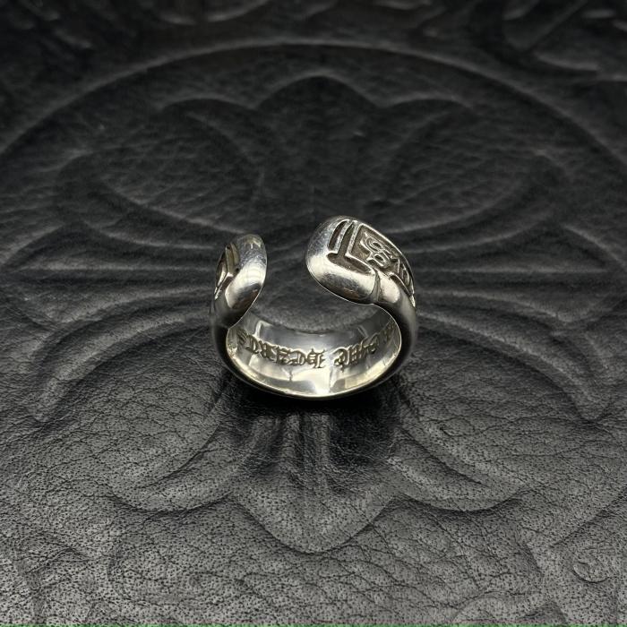 Black Scroll Ring