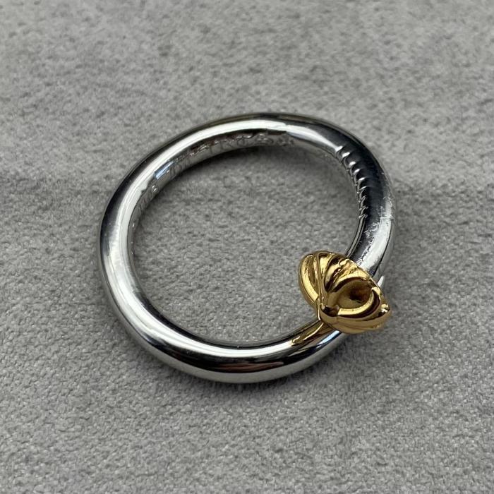 Gold plated nail ring