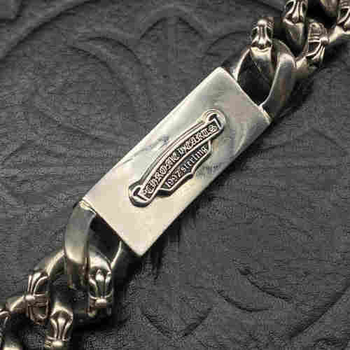 Lobster Button Cross Full Flower Bracelet