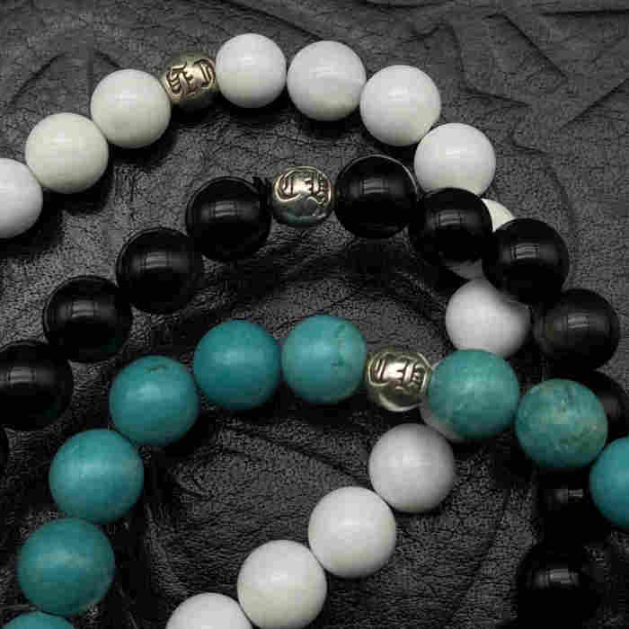 Four Silver Bead Bracelet