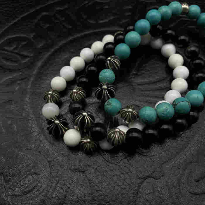 Four Silver Bead Bracelet