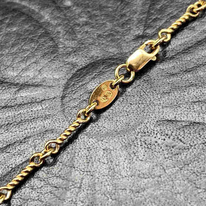 Gold plated double pendant necklace