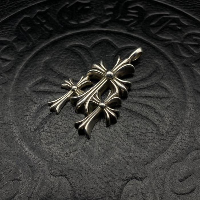 Large size 3 cross pendant