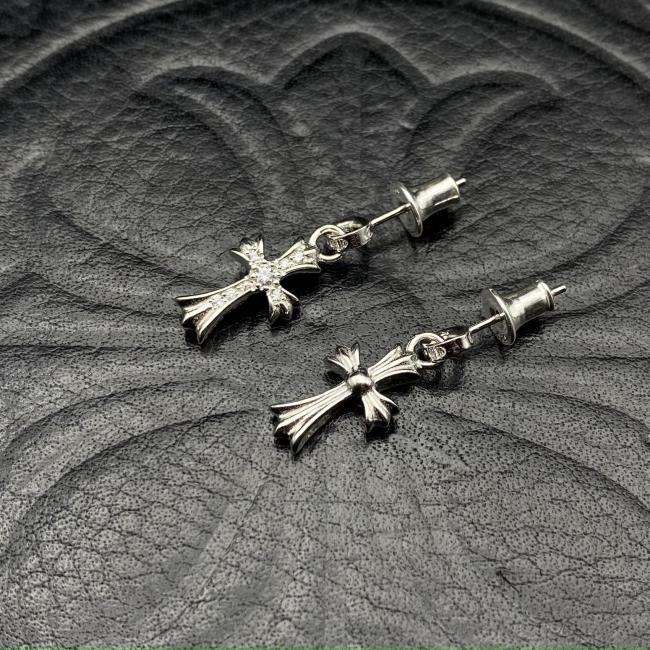 Platinum plated bbf earrings