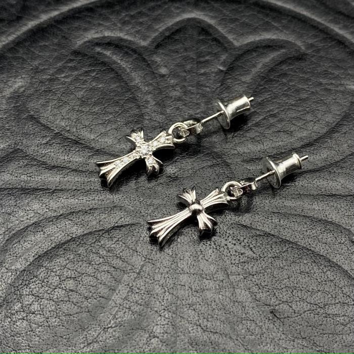 Platinum plated bbf earrings