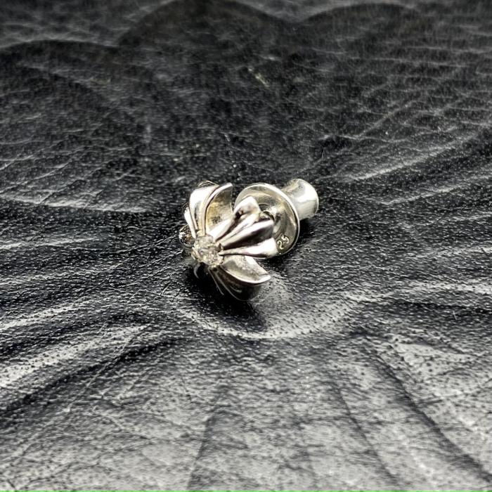 Platinum plated CH PLS earrings