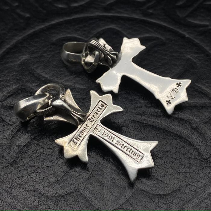 Medium Water Drop Cross Pendant