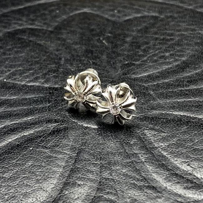 Platinum plated CH PLS earrings