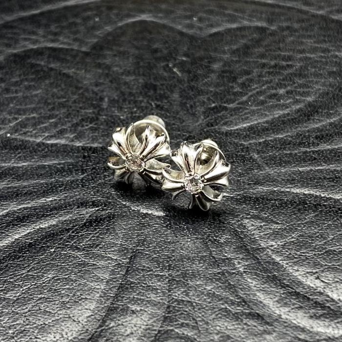 Platinum plated CH PLS earrings