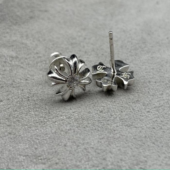Platinum plated CH PLS earrings