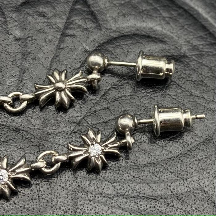 4 cross earrings with drill