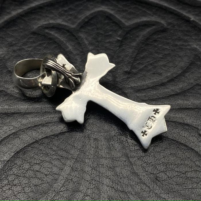 Medium Water Drop Cross Pendant