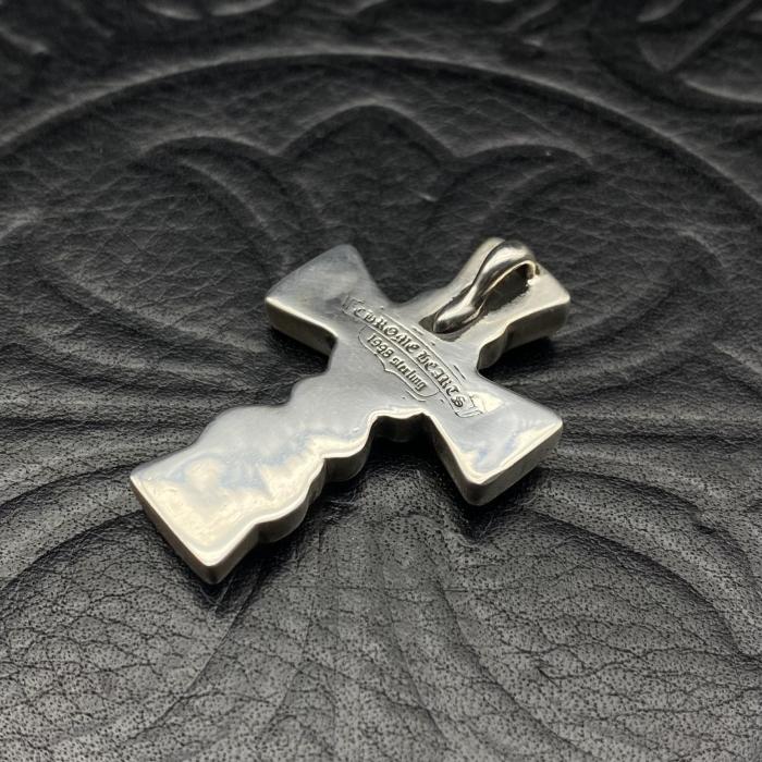 Medium double layered cross pendant