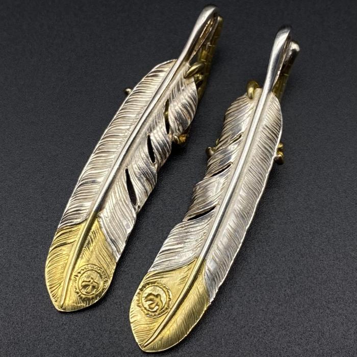 Eagle Claw Half Gold Feather
