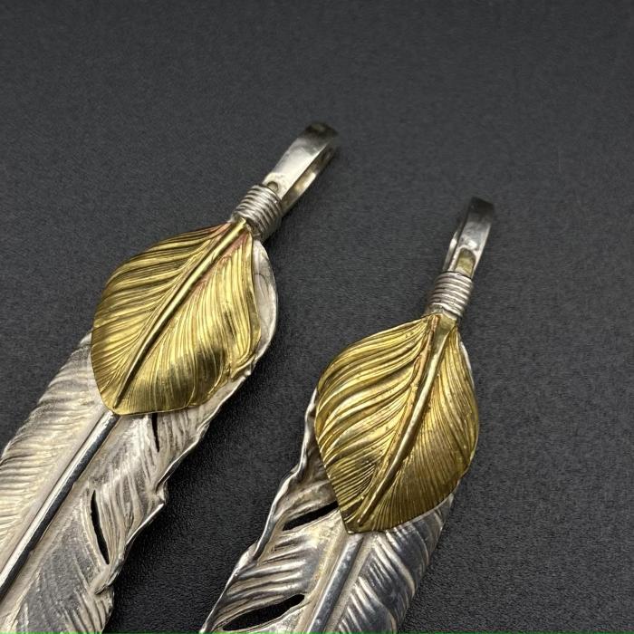 Golden Leaf Element Feather