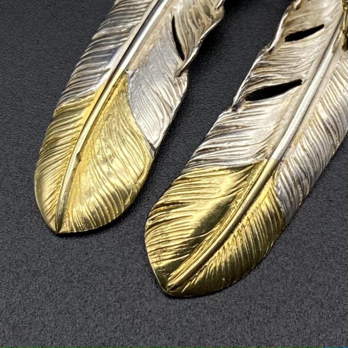 Eagle Claw Half Gold Feather