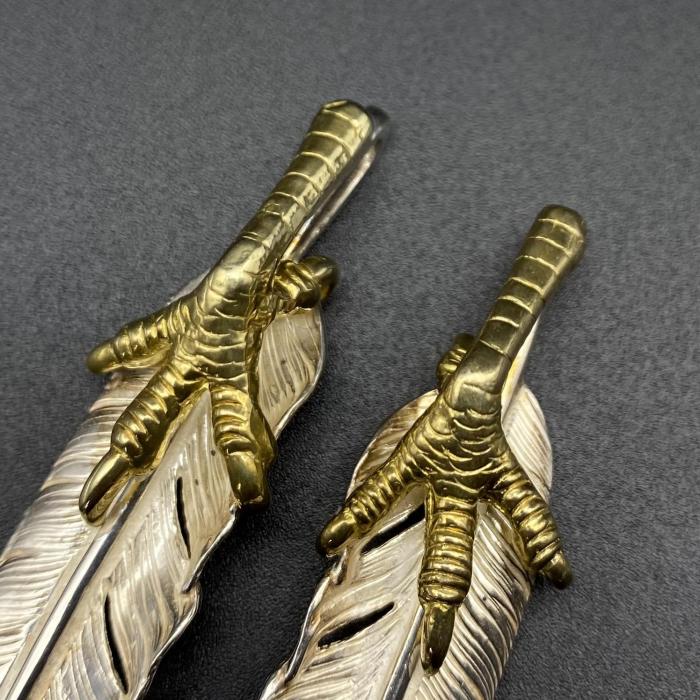 Eagle Claw Half Gold Feather