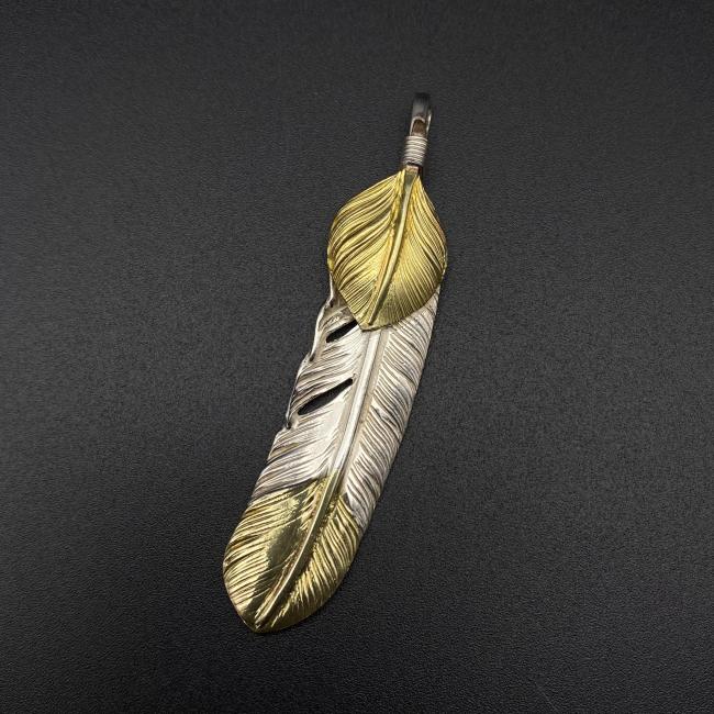 Golden Leaf Half Golden Feather