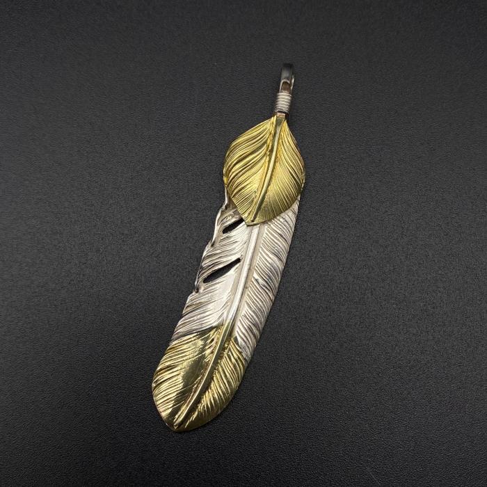 Golden Leaf Half Golden Feather