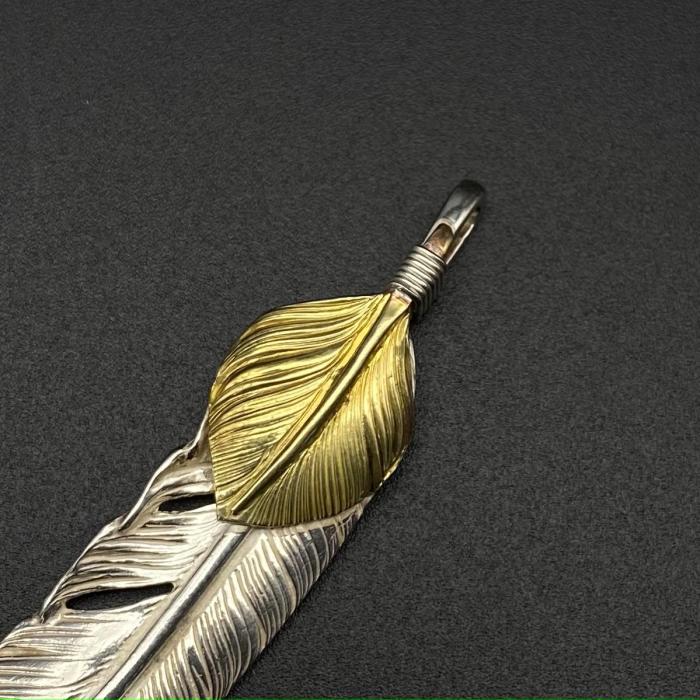 Golden Leaf Half Golden Feather