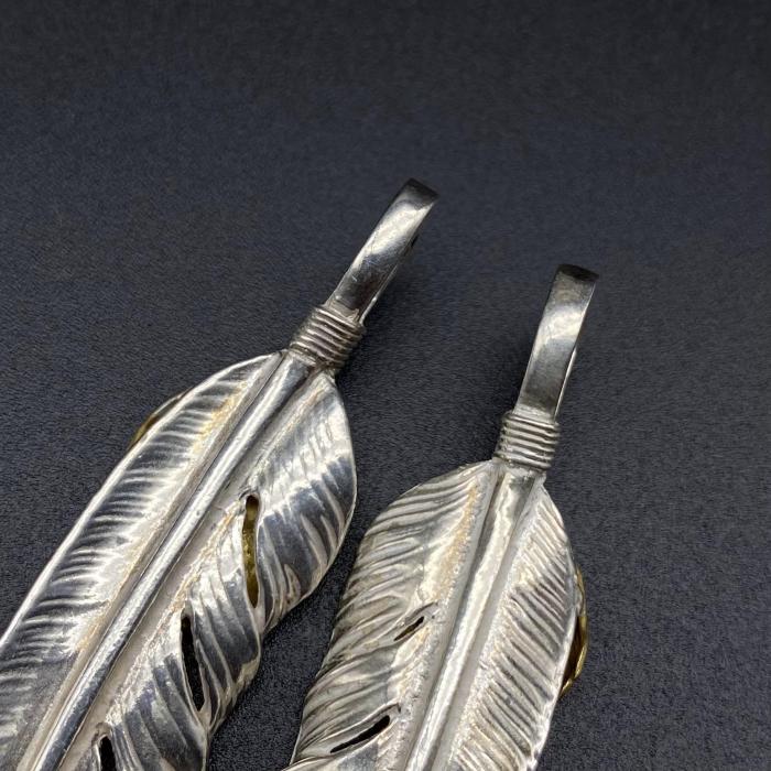 Golden Leaf Element Feather