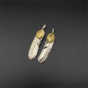 Golden Leaf Element Feather