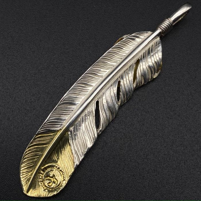 Golden Leaf Half Golden Feather