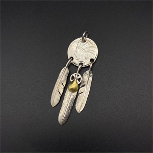 Indian Feather Wind Chime Pendant