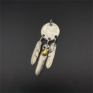 Indian Feather Wind Chime Pendant