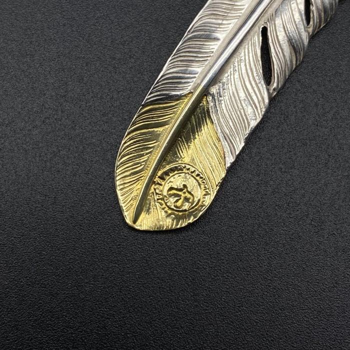 Golden Leaf Half Golden Feather