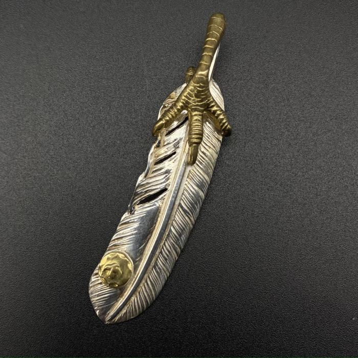 Eagle Claw Point Gold Feather